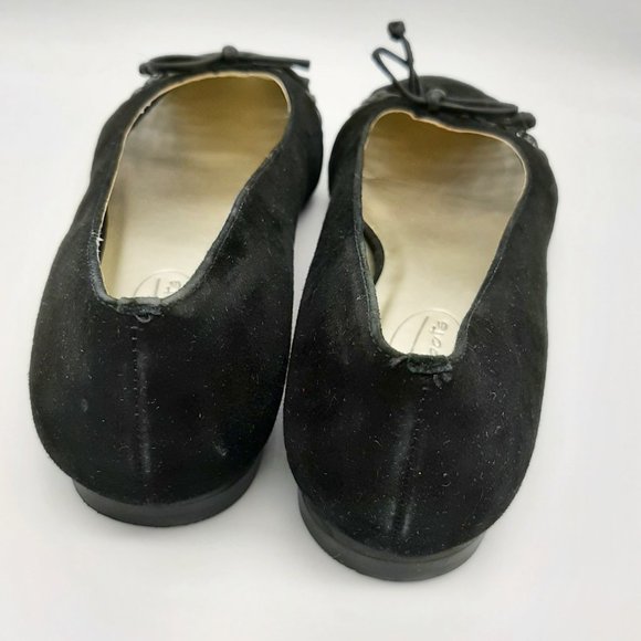 Talbots Black Leather Woven Detail Ballet Flats 7 - Picture 4 of 8